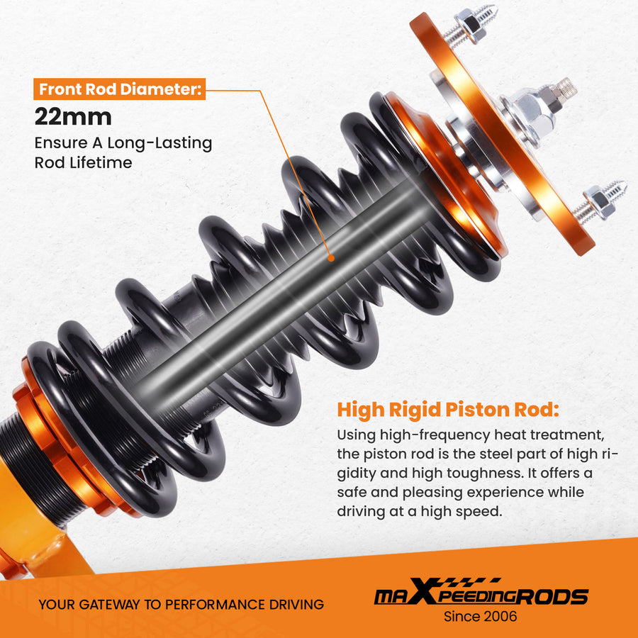 Coilovers Shock Kits Compatible For BMW 3 Touring (E91) (2004-2012) Adj. Damper Coil Spring Strut lowering kit
