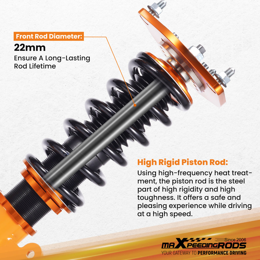 Complete Coilovers Set compatible for Mitsubishi Eclipse 4G 2006-2012 Galant DJ 2004-2012 Shocks lowering kit