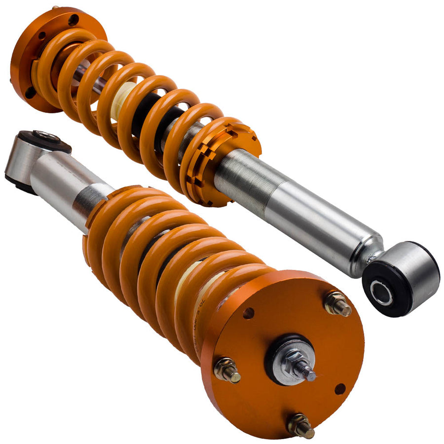 Compatible for FORD F-150 2WD 2004-2008 Preloaded Gold Shocks Front and Rear Shock Absorbers lowering kit
