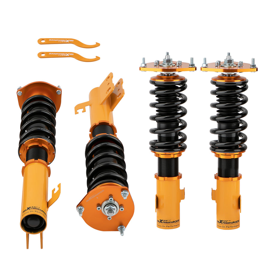 New Coilovers Kit compatible for Subaru Forester 1998-2002 Adj. Height Coil Springs & Strut