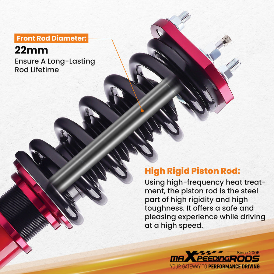 Racing Coilover Suspension Shocks Kits compatible for Lexus 07-11 GS350 06-13 IS250 IS350 lowering kit