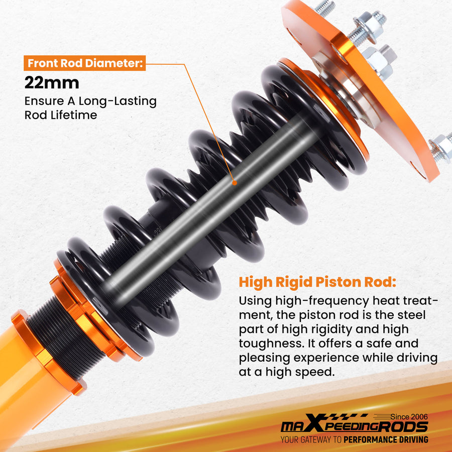 Coilover Lowering Kit compatible for Mitsubishi Galant 99-03 Adj. Height Shock Absorbers