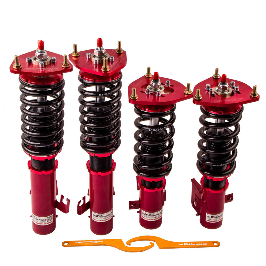 Compatible for Subaru ImprezaGC8 Adjustable Height Force Shock Absorbers Strut Coilovers lowering kit
