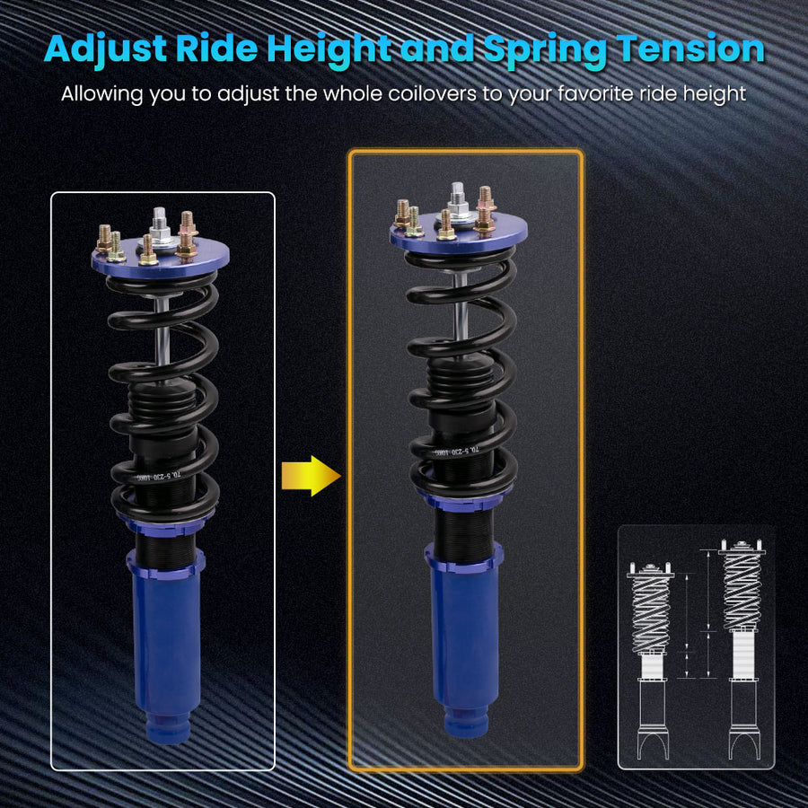 Shock Absorbers Coilover Suspension Kit compatible for Honda Accord 2003-2007 lowering kit
