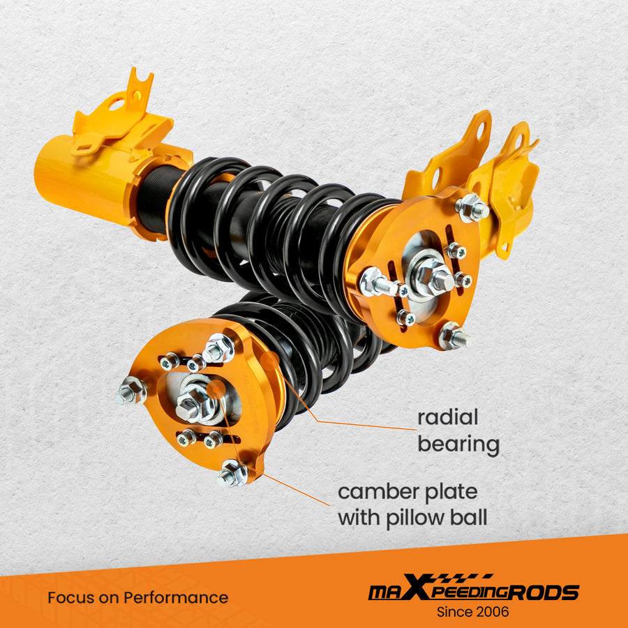 Racing Coilover Struts Shocks compatible for Honda Civic EX LX Sedan 2006-11 Adjustable