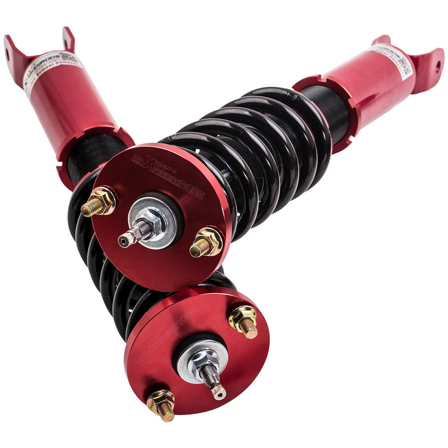Racing CoiloverCompatible compatible for Honda Accord VIII LX,SE,LX-P coupe CS1(north American only) 2008-2012 Adj.Damper Red Shocks lowering kit