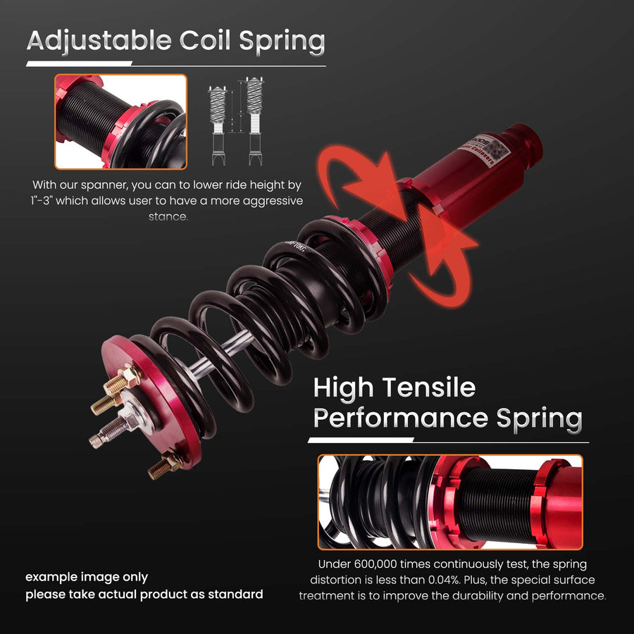 Racing Coilovers compatible for Honda Accord CL 97-99 compatible for Acura 97-99 CB CD 24 Ways Damper Shocks lowering kit