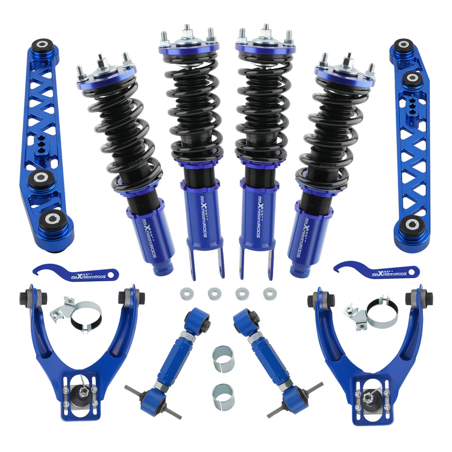 Adjustable Coilovers Struts w/ Camber Control Arms Kit compatible for Honda Civic 96-00 EK