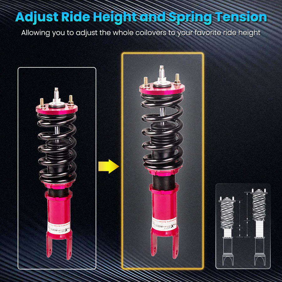 Coilover Suspension Kits compatible for Honda S2000 2000-2009 24 Ways Adj. Damper Shocks lowering kit