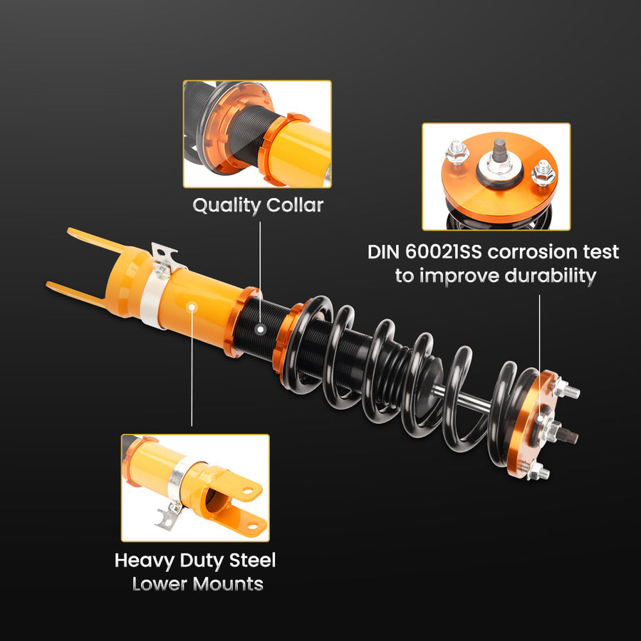 Compatible for Honda S2000 S2K AP1 AP2 2000 - 2009 Adjustable Height Coilovers Shock Absorber Struts lowering kit