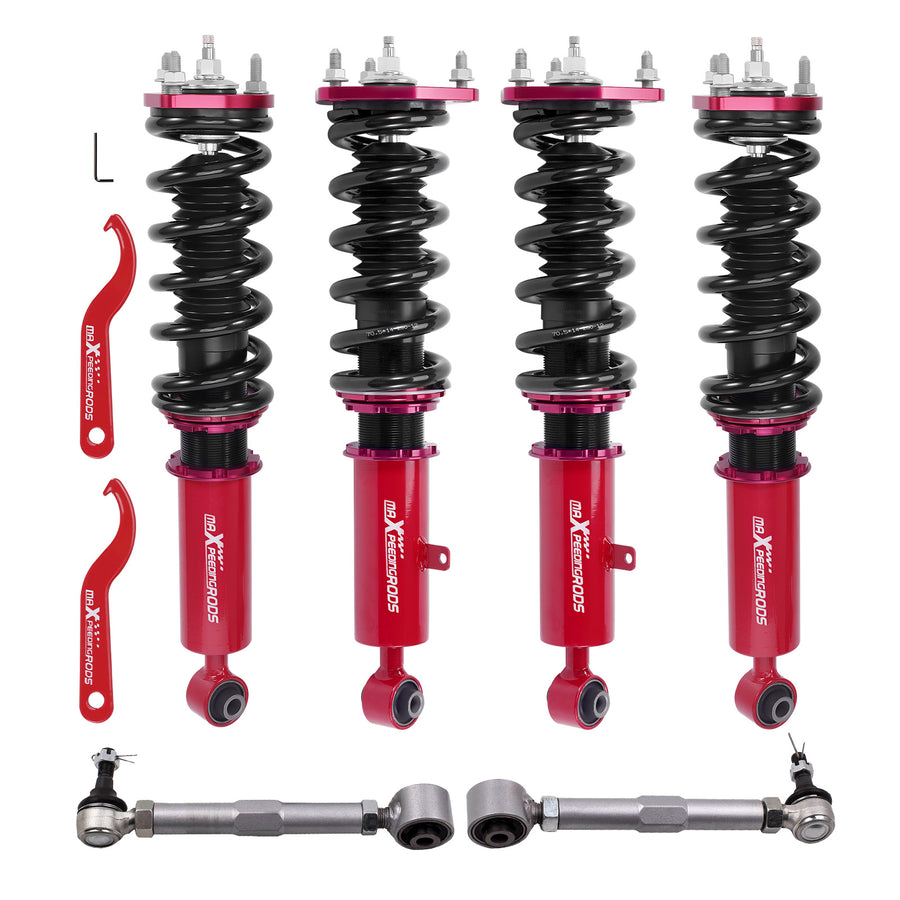 24 Way Damper CoiloversRear Toe Arm Kit compatible for Lexus GS300 GS400 GS430 98-05
