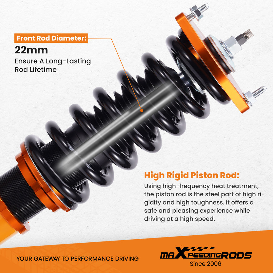 Adj. Damper Coilover Kits Compatible for Infiniti M35x 06-10 AWD for M45x/G35x/G37x lowering kit
