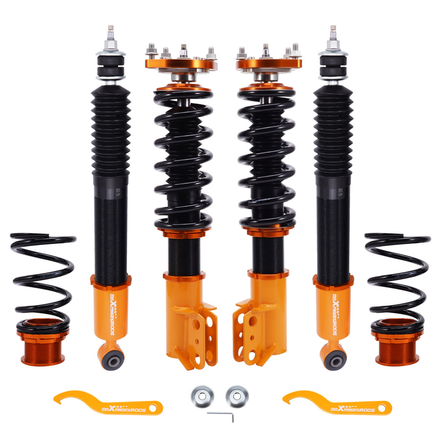 24 Level Damper Adjustable Coilovers Lowering Kits compatible for Ford Mustang 4th 94-04