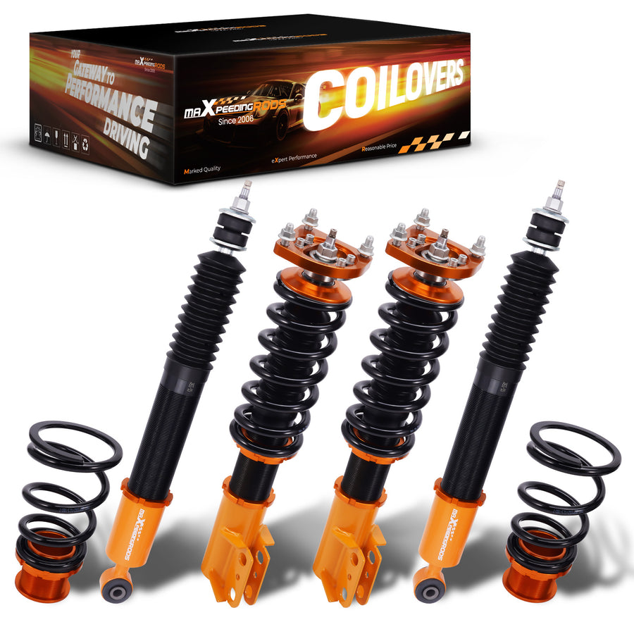 24 Level Damper Adjustable Coilovers Lowering Kits compatible for Ford Mustang 4th 94-04