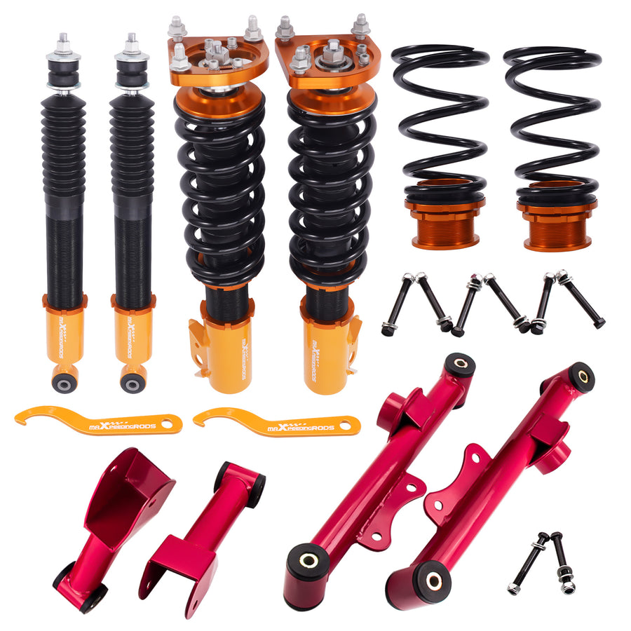 Racing Coilovers Kits compatible for Ford Mustang 4th 94-04 Adj. Height+ Control Arm