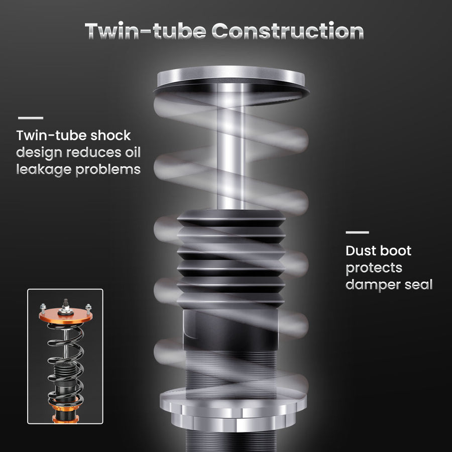 Compatible for Nissan Skyline GTST R33 Adjustable Height Coil Strut Coilover Spring Strutlowering kit