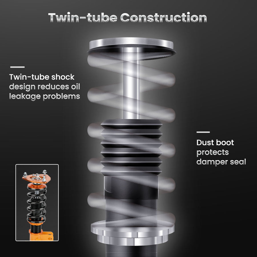 Compatible for Nissan s14 coilovers 240SX Silva 1994-1998 Adj. Height Shocks Coilovers Kits lowering kit