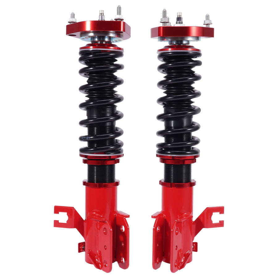 2x Front Coilovers 24 Way Damping Lowering Kit For 1991-1994 compatible for Nissan Sentra B13