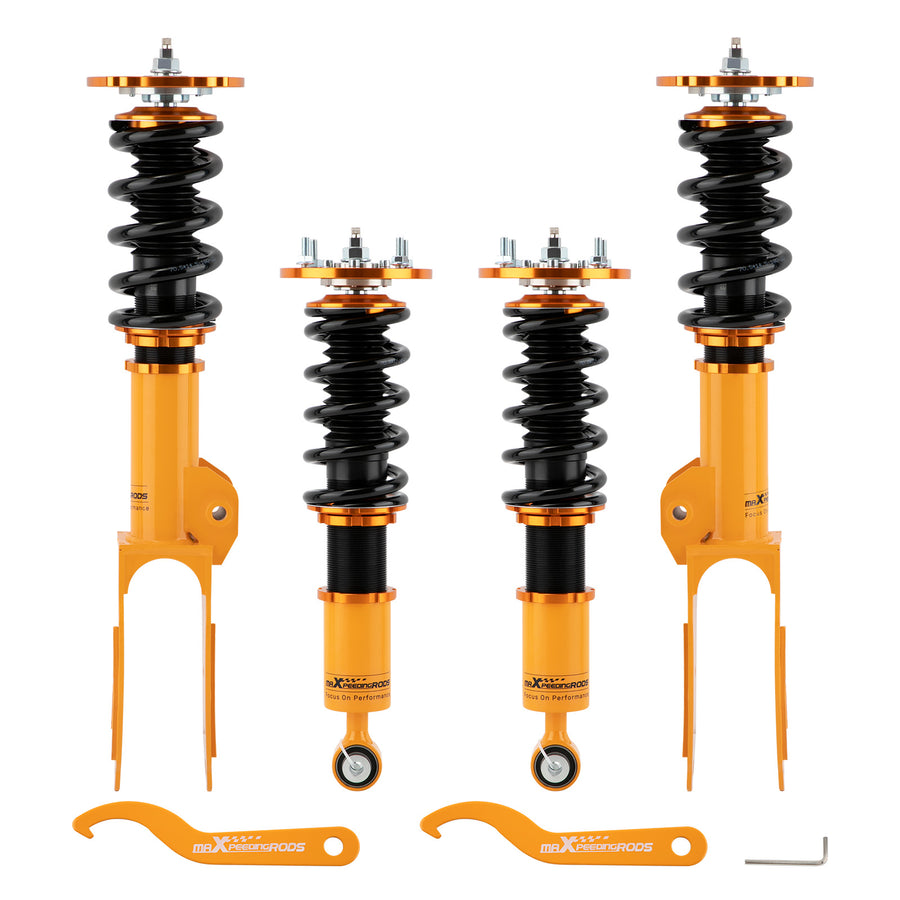 Coilovers Lowering Kit w/ 24-way Damper compatible for Porsche Cayenne 02-10
