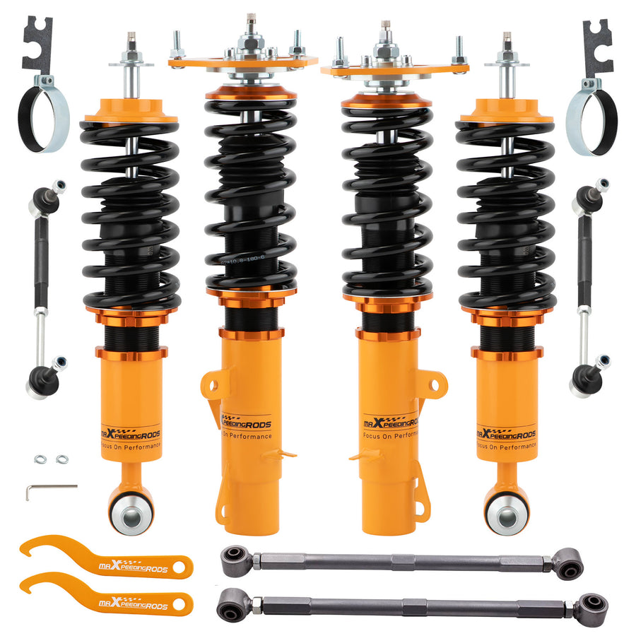 24 Way Damper Coilovers2x Rear Suspension Arm Kit compatible for MINI Clubman R55 07-14