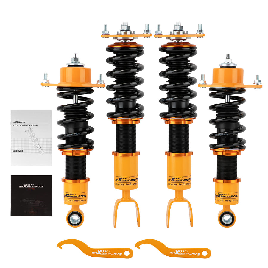 Complete Coilovers Kit compatible for Mazda RX-8 2004-2011 Struts Coil Shocks Adj. Height lowering kit