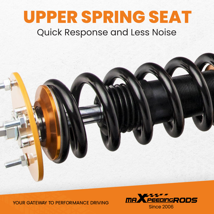 24 Way Damper Adjustable Coilover Lowering Kit Compatible for Dodge Charger 06-10 compatible for SRT-8 RWD