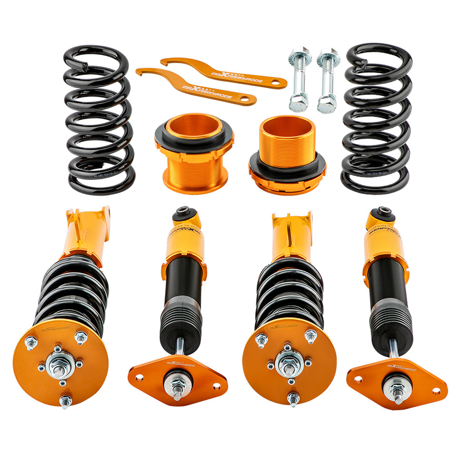 For 2009-2010 compatible for Dodge Challenger R/T 5.7L compatible for V8 RWD Coilover Kits Adj. Height Shock Strut Golden lowering kit