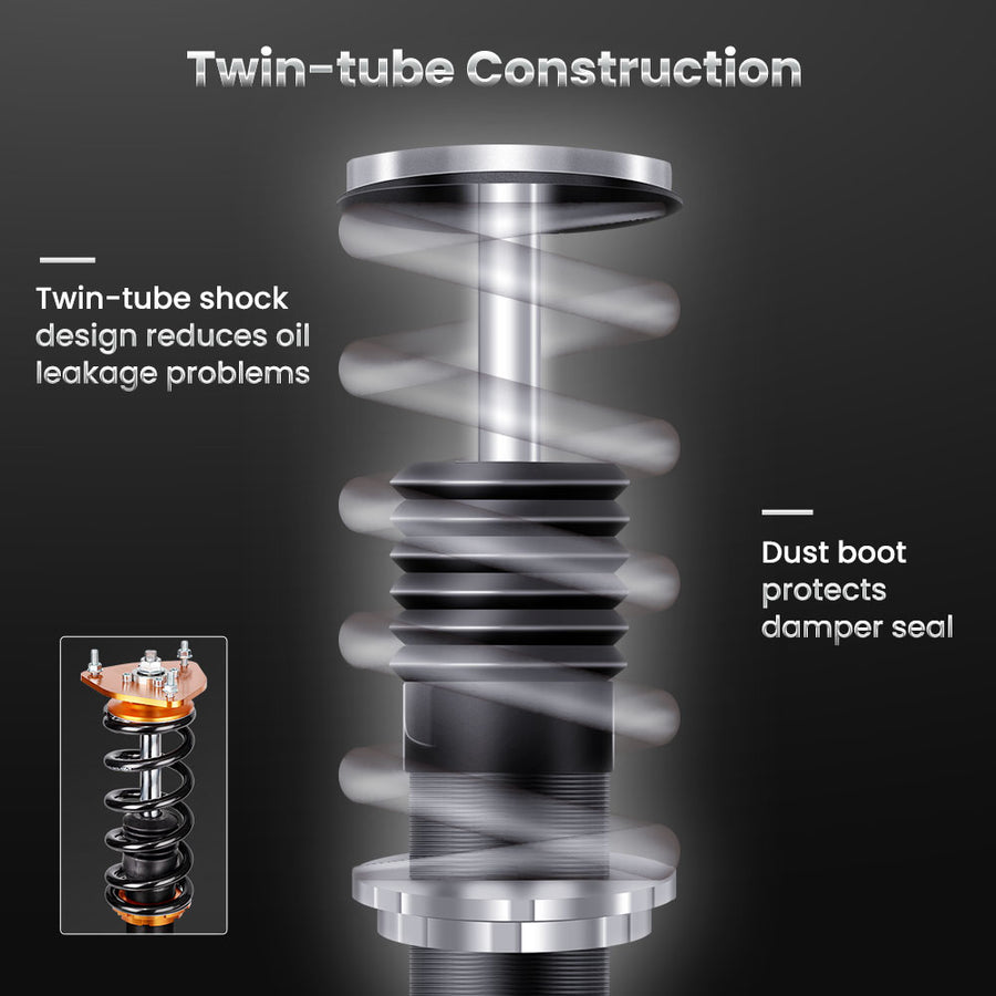Compatible for Subaru Impreza 02-07EJ20 EJ25 GDB Adj Height Coilovers Spring strutslowering kit