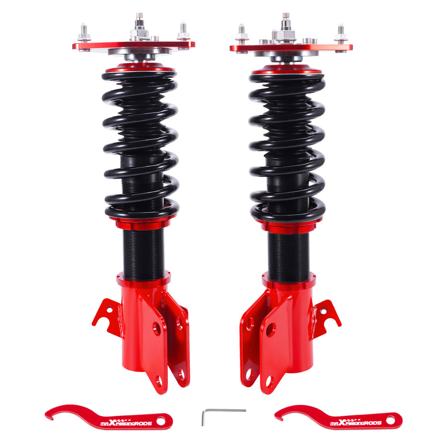 Front Coilovers 24 Way Damping Shock compatible for Subaru Impreza WRX 02-07 compatible for Forester 03-08