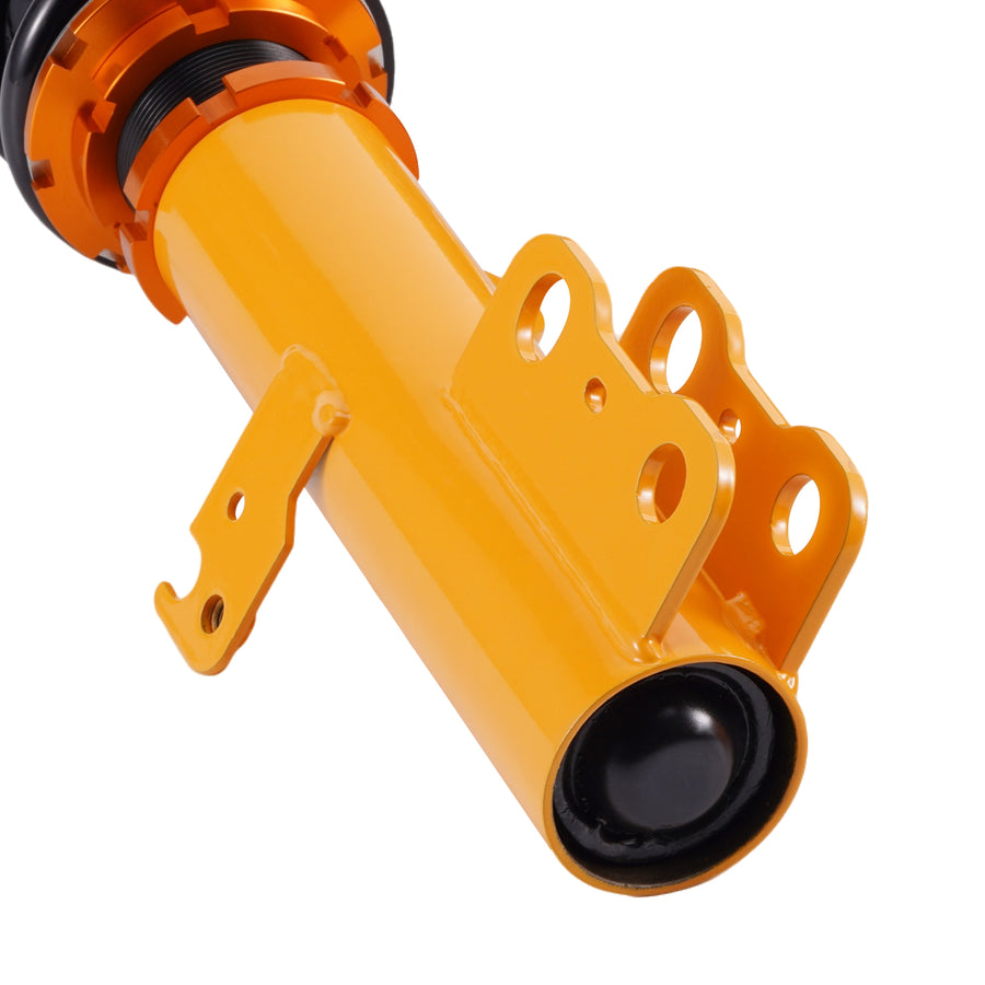 Gold Full Coilover Struts Shock Suspension Kit For 2005-2010 compatible for Scion Tc Adj Height lowering kit