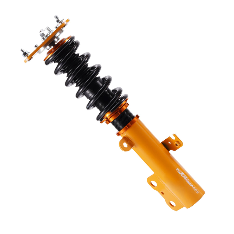 Gold Full Coilover Struts Shock Suspension Kit For 2005-2010 compatible for Scion Tc Adj Height lowering kit