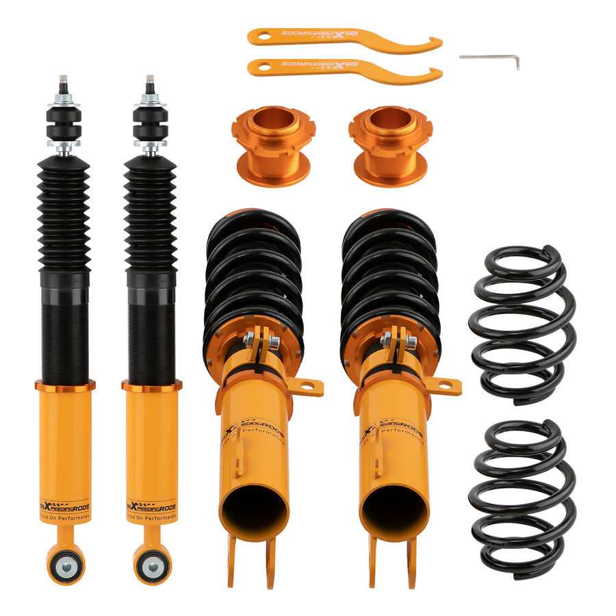 4x Coilovers Rear+ Front Suspension Kits compatible for Toyota Yaris 2013-2017 Adj. Damper lowering kit