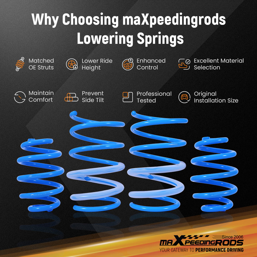 Lowering Springs Kit For compatible for BMW 3-Series Coupe / Sedan E36 92-99