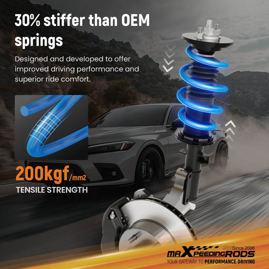 Lowering Sport FrontRear Springs Kit for 2015-21 compatible for Subaru WRX