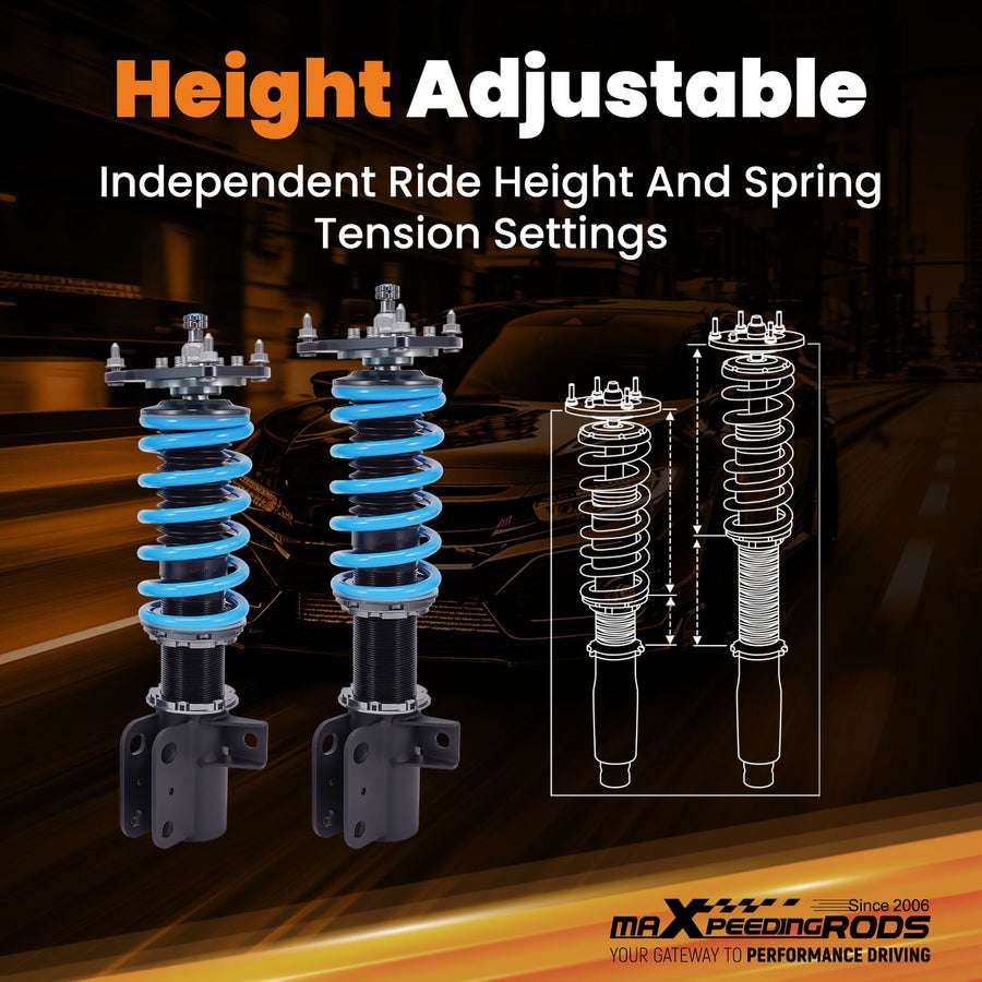 24 Way Damper Adjustable Coilover Lowering Kit compatible for Toyota GR86 2022-2025