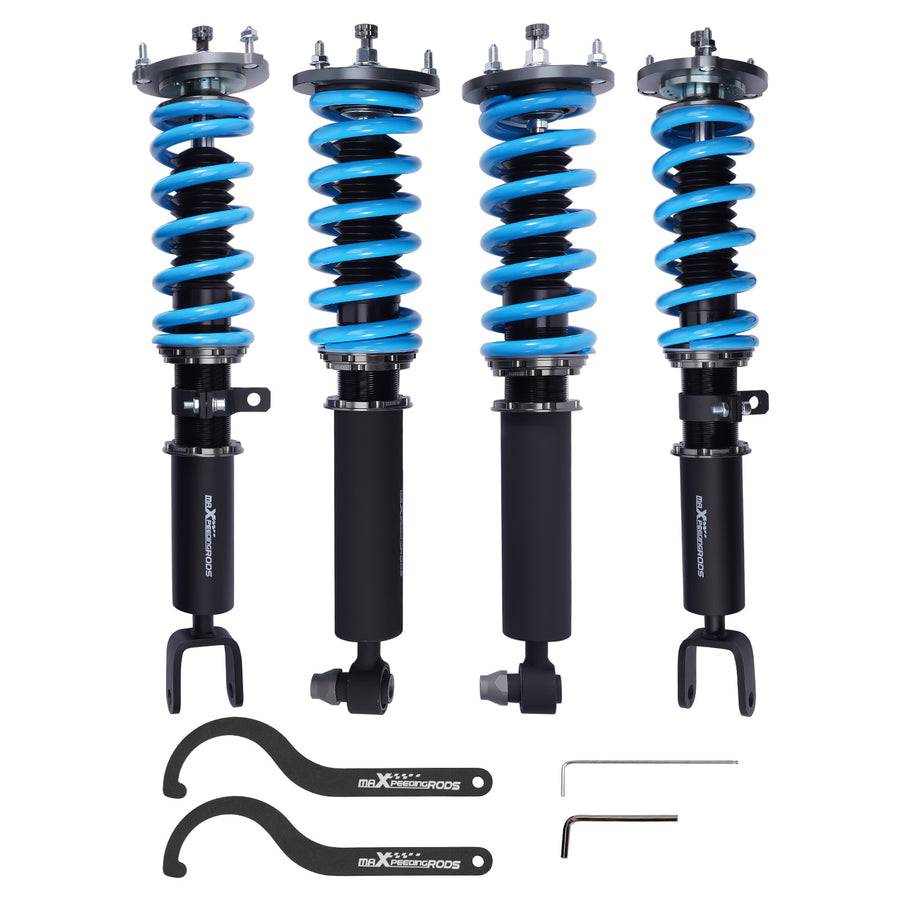 24 Level Adjustable Coilover Suspension Kit compatible for BMW 5 Series F10 528i 535i 09-16