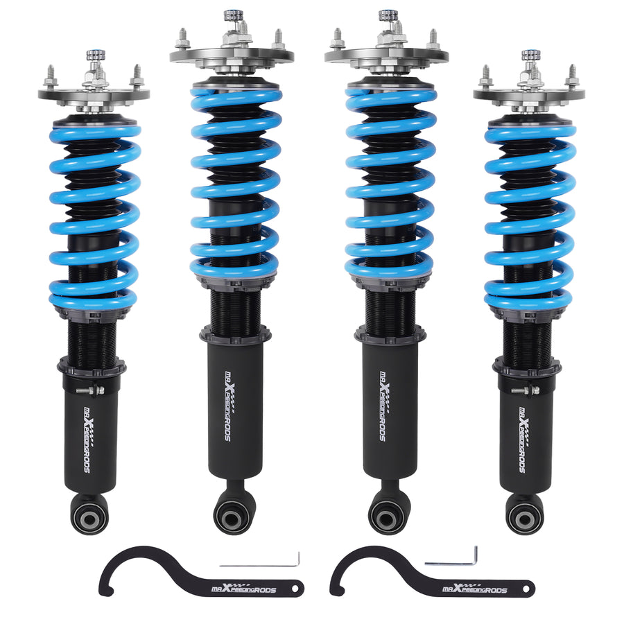 Coilovers 24 Level Adjustable Suspension Kit compatible for Toyota Chaser RWD 92-01