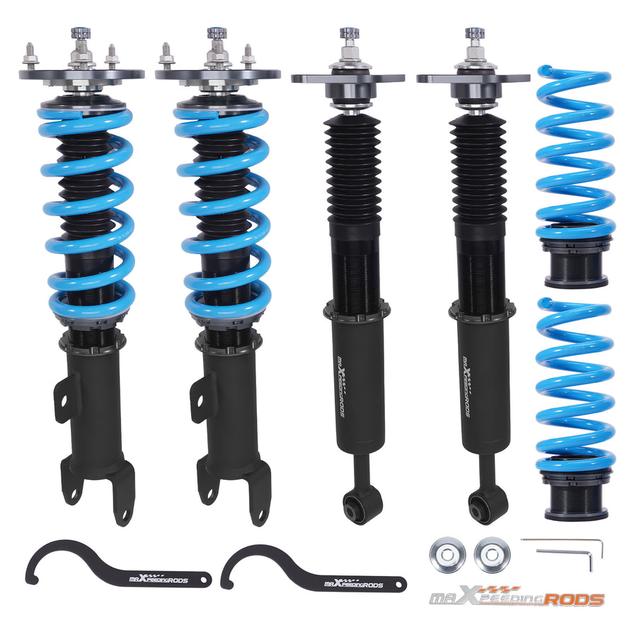 Compatible for Challenger Charger 2011-22 24 Way Damping Adj. Coilovers Shocks Struts Lowering Kit
