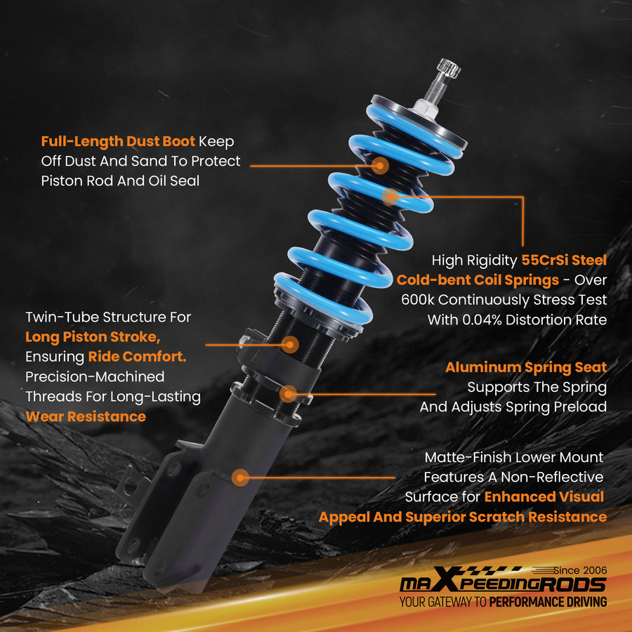 T6 Coilovers Lowering Kit compatible for Chevrolet Cruze 2009-2015