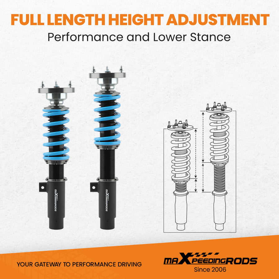 COT6 Coilover Suspension Damper Kitcompatible compatible for BMW M3 E46 01-06 lowering kit