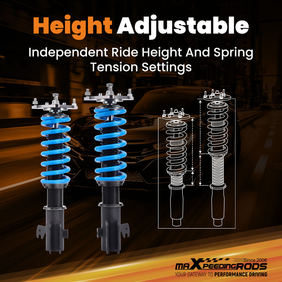 T6 Coilover Lowering Suspension Kit compatible for Subaru Forester 2009-2013