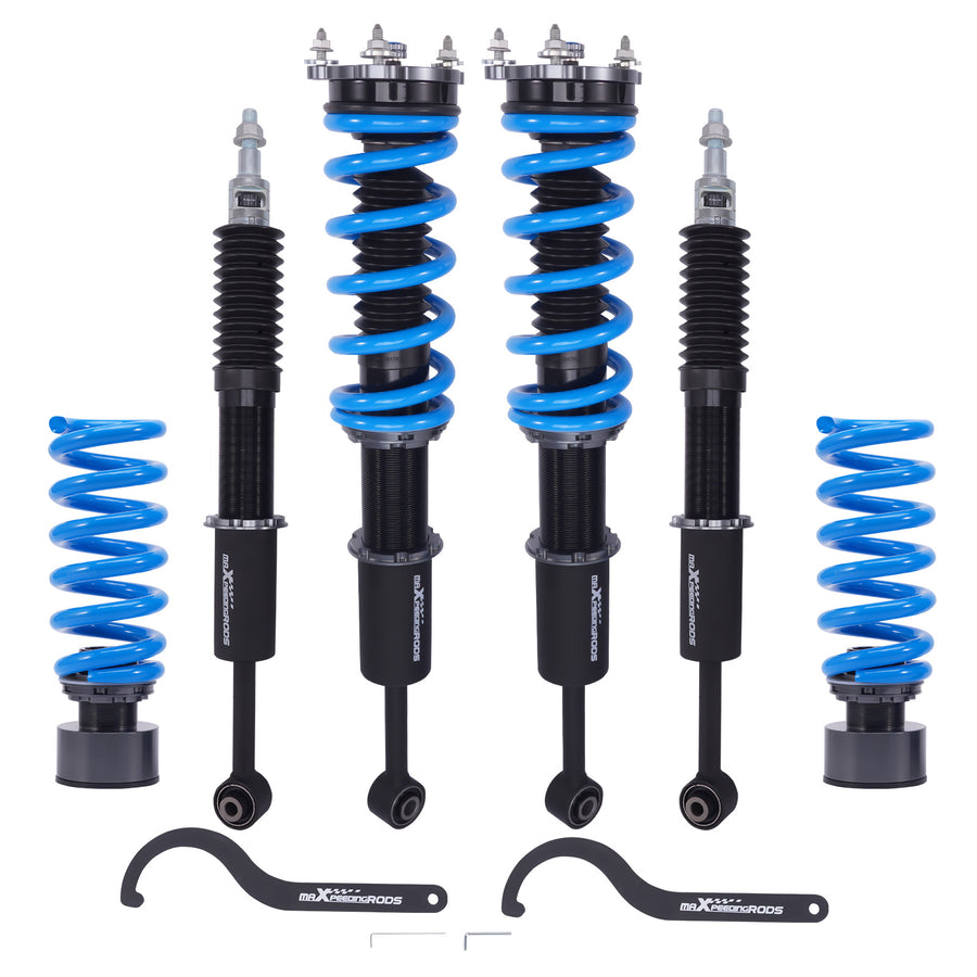 Coilovers 24 Way Adjustable Kit compatible for Maserati Ghibli 2014-2024 RWD