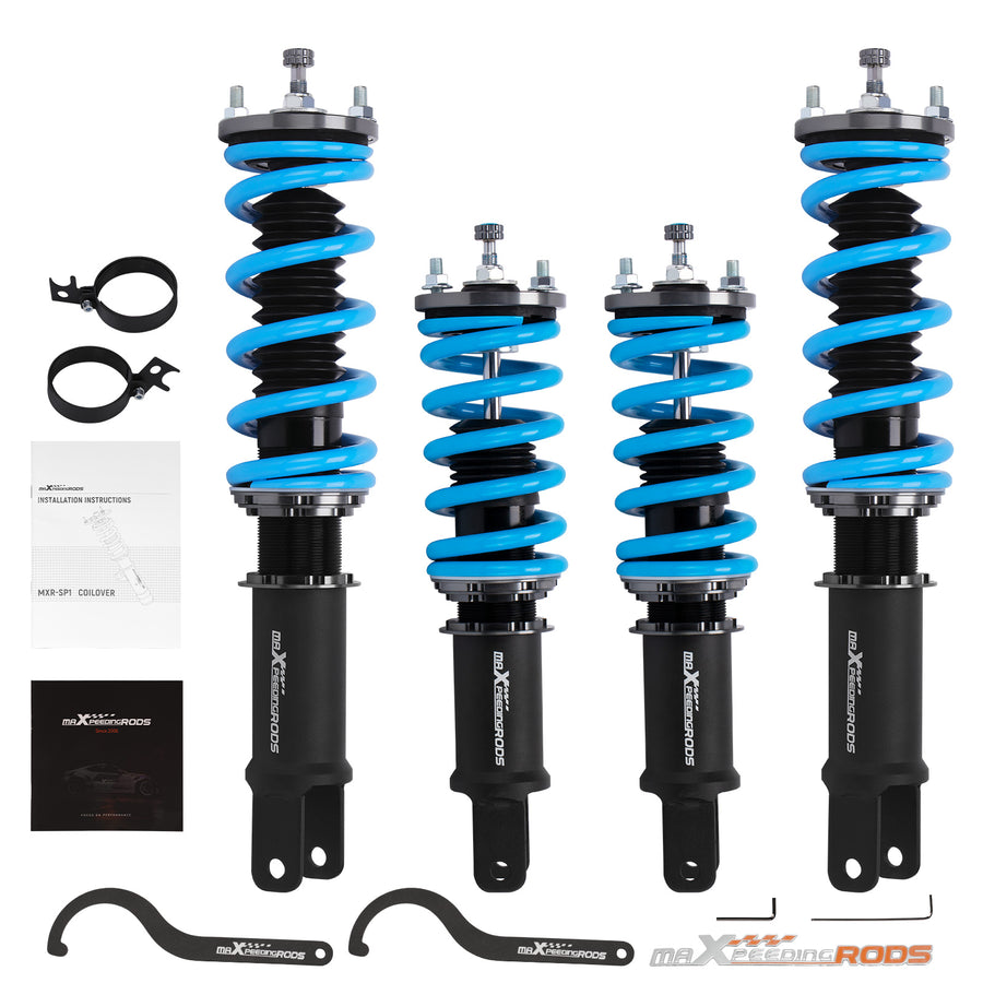 COT6 Coilovers 24Way Adjustable Suspension compatible for Honda S2000 00-09 lowering kit