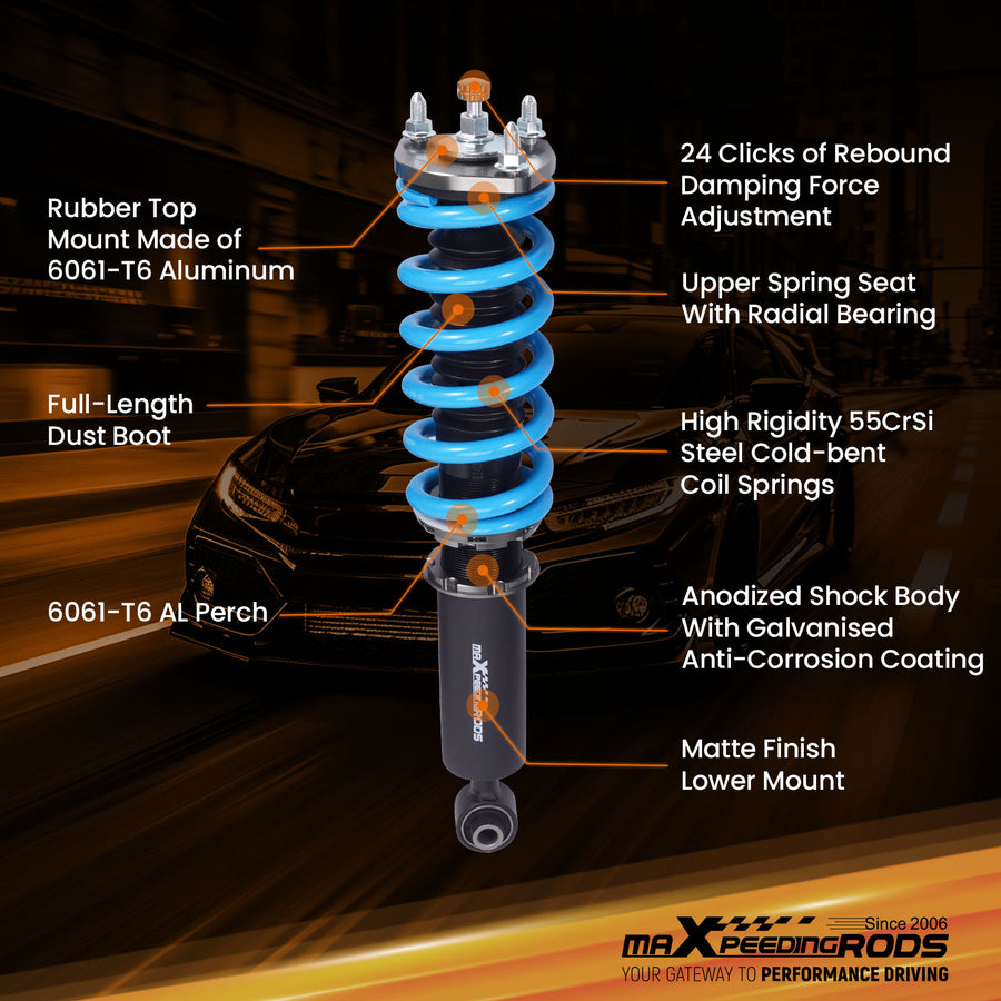 COT6 Coilover 24-Way Damping Kit compatible for Lexus GS300 GS400 GS430 lowering kit