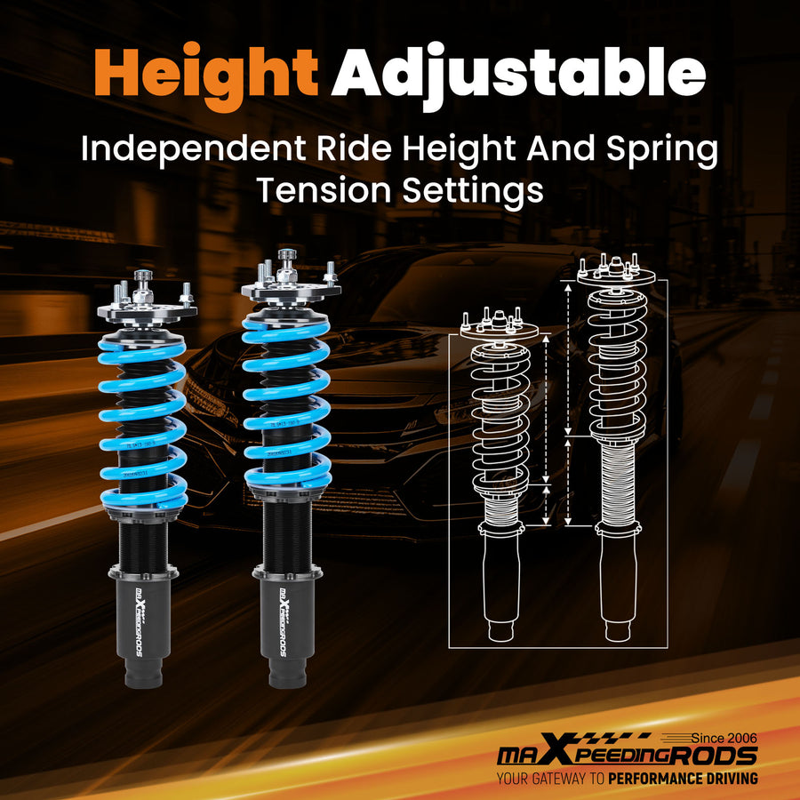T6 Coilovers 24-Way Damper Kit compatible for Mazda 6 Mazdaspeed 2003-2008
