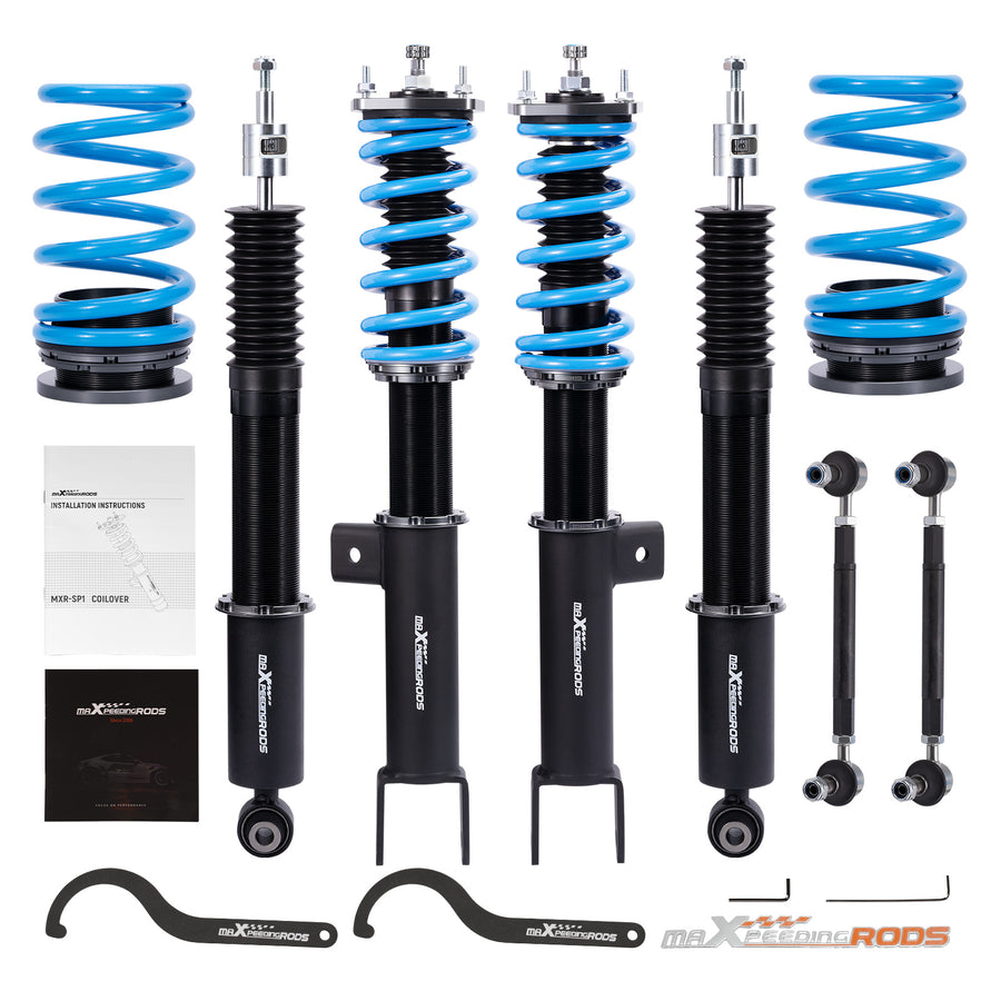 24 WAY DAMPER ADJUSTABLE COILOVERS STRUT KIT compatible for TESLA MODEL Y RWD 2020-2024