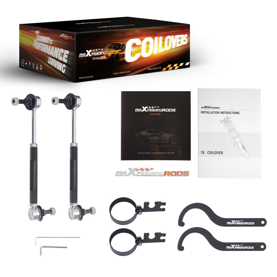 COT6 Coilover Suspension Kit compatible for Mini Cooper Clubman R55 07-14 lowering kit