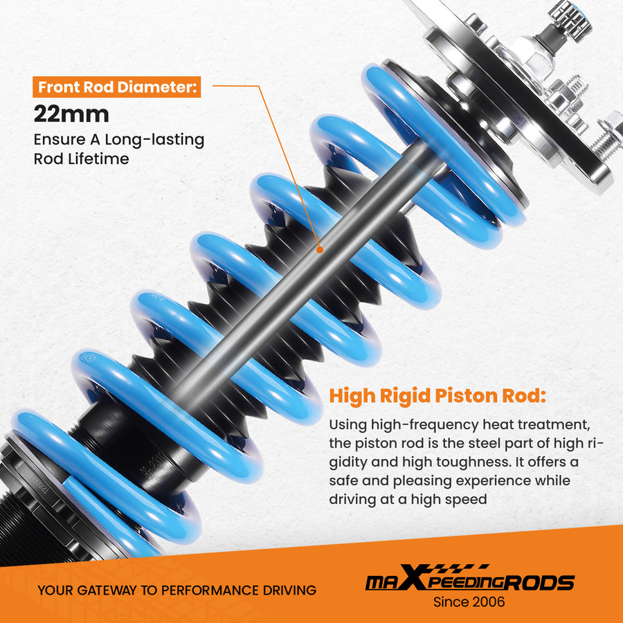 24 Click Coilover Shock+Spring Compatible for Toyota RAV4 2006-2012