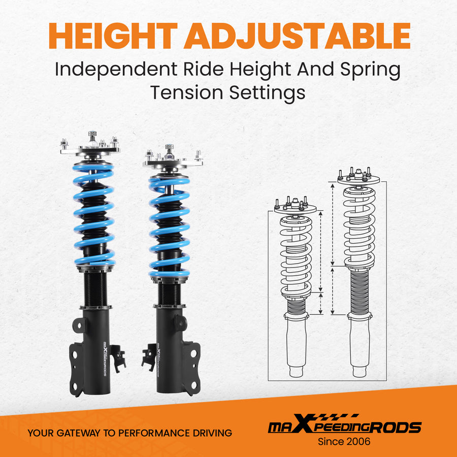 24 Click Coilover Shock+Spring Compatible for Toyota RAV4 2006-2012