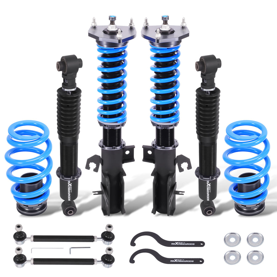 T6 Coilover 24 Step Damper Adjustable compatible for Nissan Rogue AWD 08-15